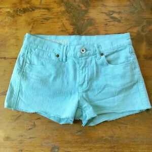 Madewell Aqua Turquoise Cutoff Shorts Size 24